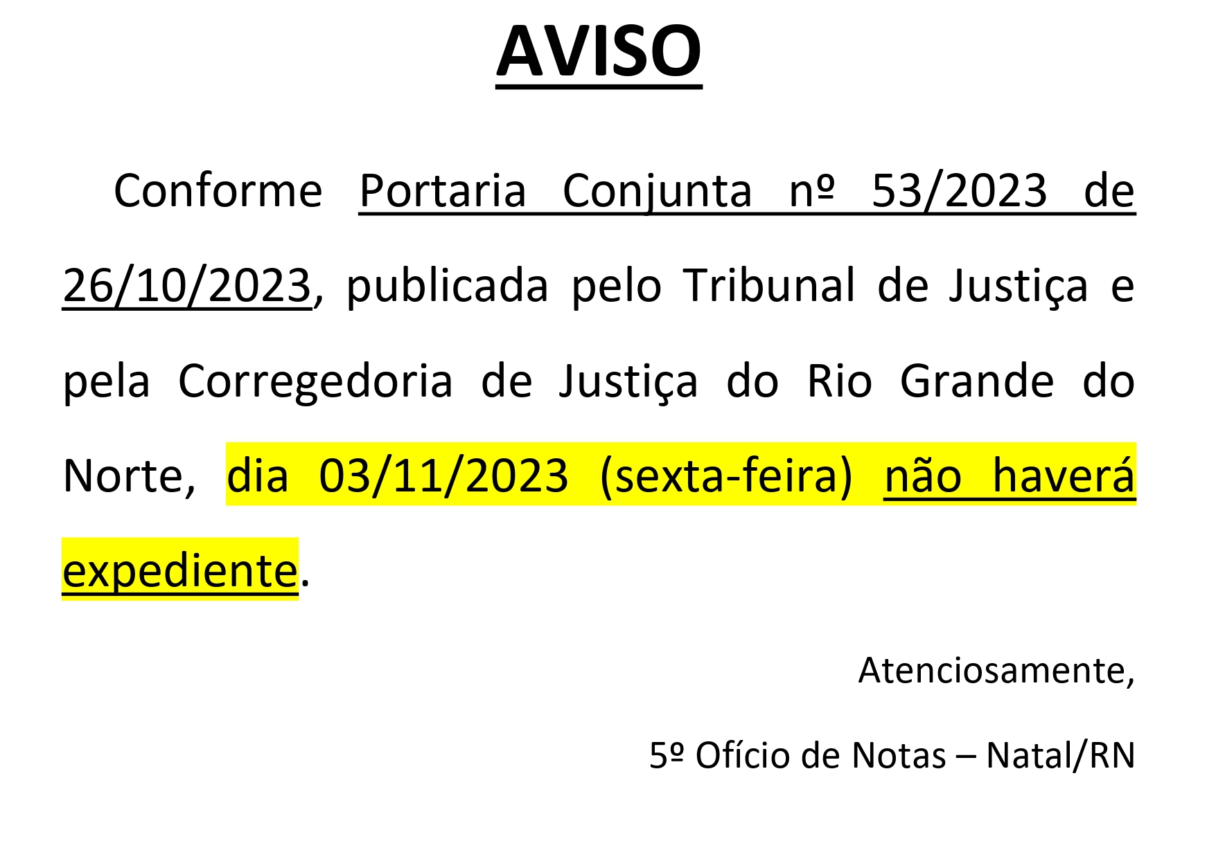 Comunicado